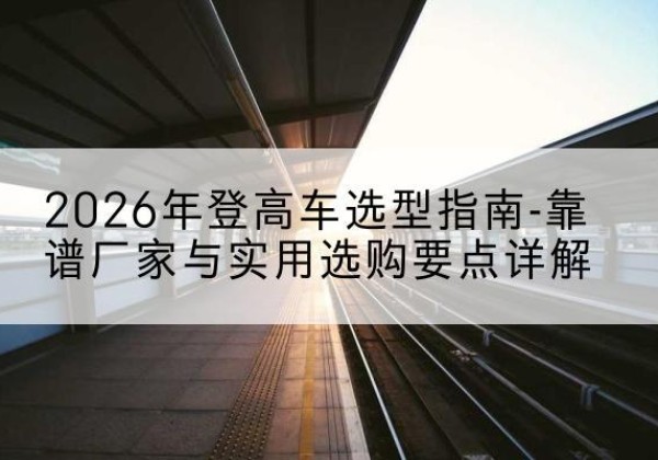 吴桥登高车厂家推荐-2026年登高车选型指南-靠谱厂家与实用选购要点详解